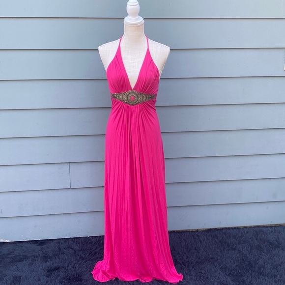 Sky Dresses & Skirts - Sky brand metal hardware halter maxi dress